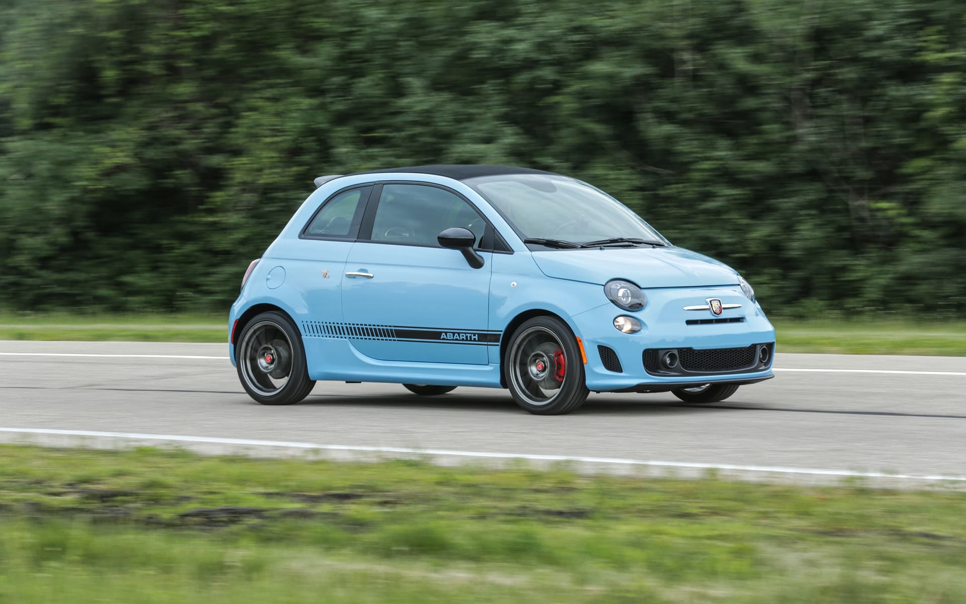 Fiat 500 Bleue